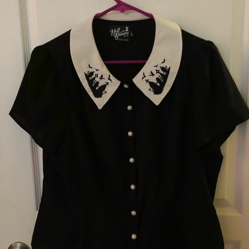 Hell Bunny Graveyard Blouse
